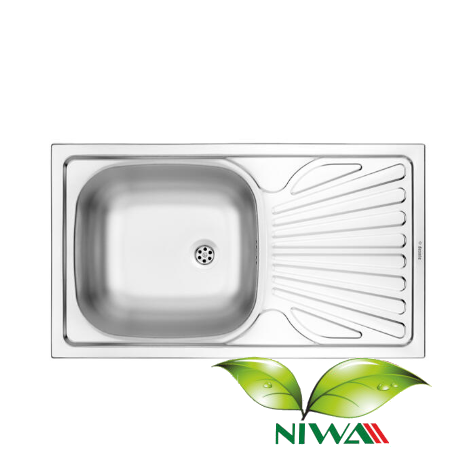 ZLEWOZMYWAK WIKTORIAN 1-KOMOROWY WPUSZCZANY DEKOR